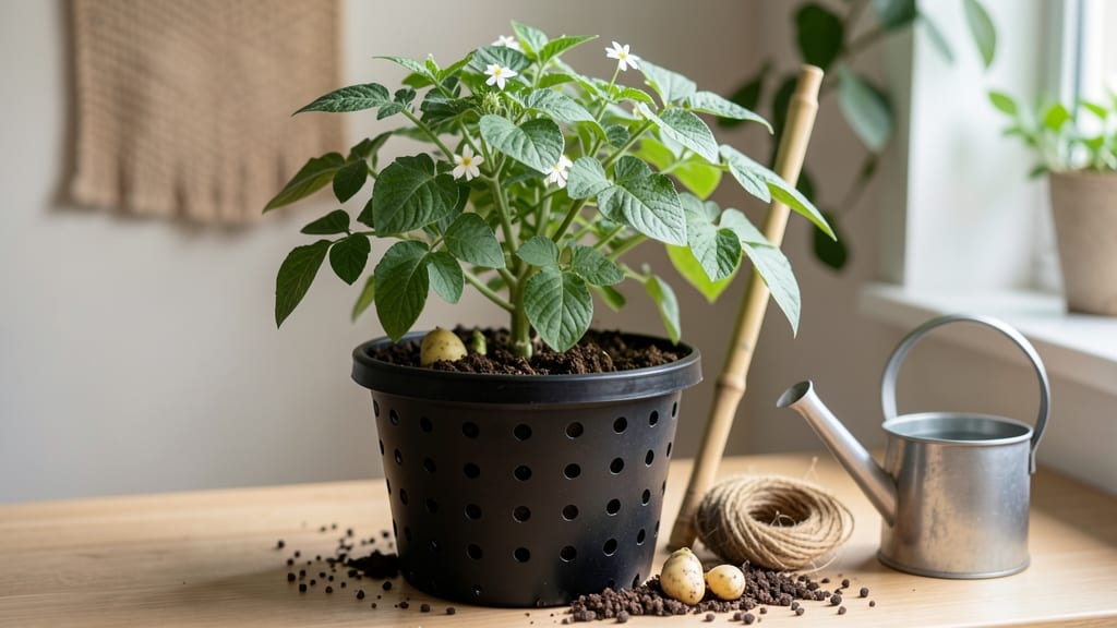 How to Grow Potatoes in a Bucket Indoors: Space-Saving Harvest in 3 Months