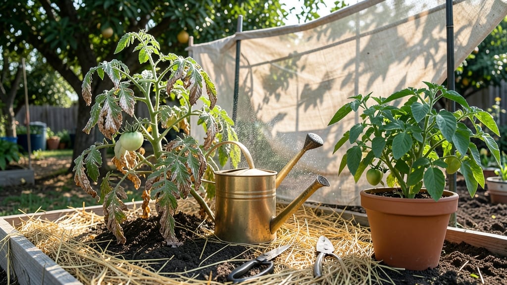 How to Heal Sunburned Plants: Revive Wilted Leaves With Cool Water Trick