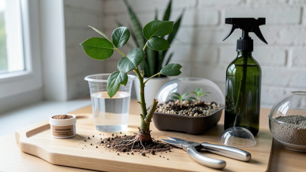 How to Get a Rose Cutting to Root: Humidity Dome Trick for 100% Success