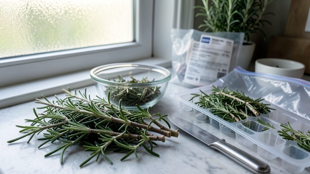 How to Freeze Rosemary from the Garden: Preserve Garden Herbs for Year-Round Flavor