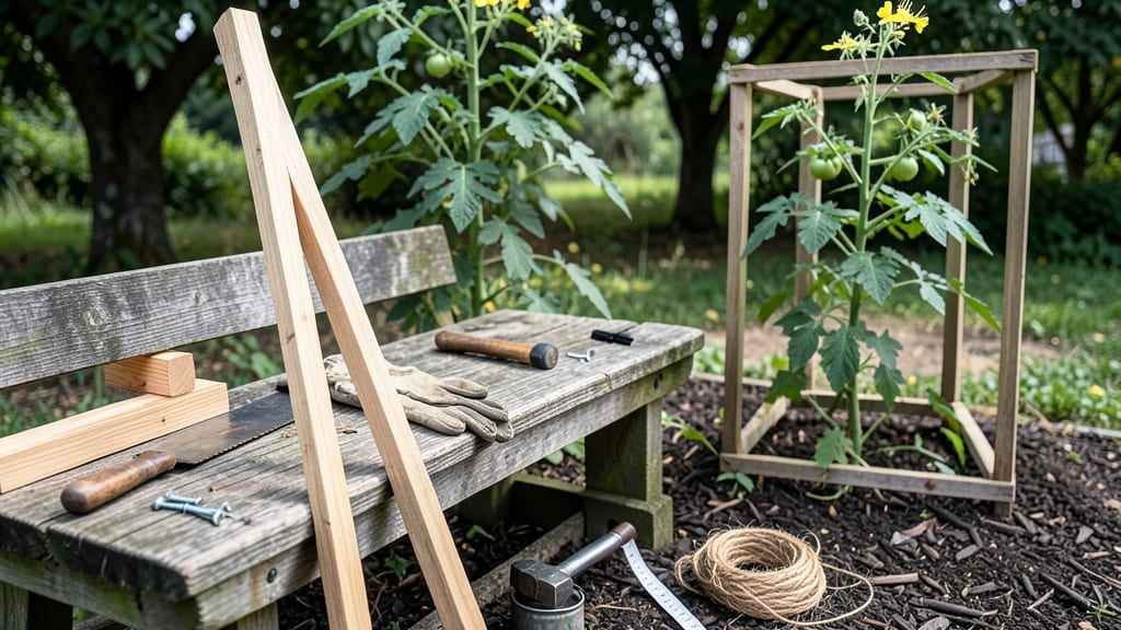 How to Build Wood Tomato Cages: Sturdy Grid Design for Towering Vines
