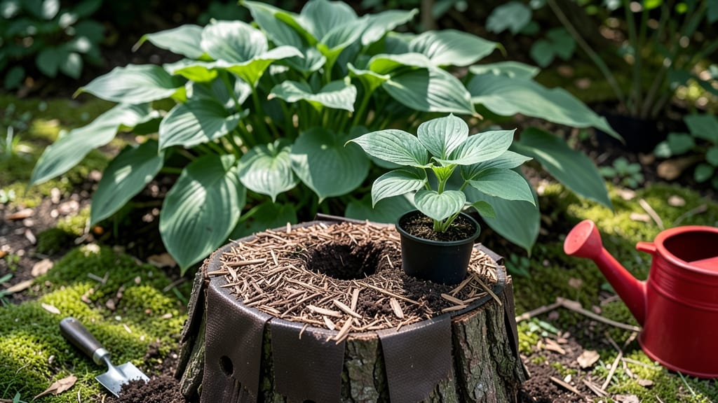 How to Make Tree Stump Planter: Upcycled Garden Oasis in 3 Steps