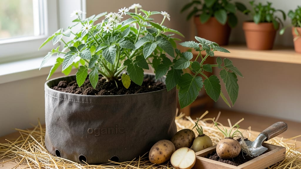 How to Grow Potatoes in Containers Indoors: Stackable Harvest in Small Spaces