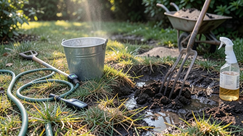 How to Fix Overwatered Lawn: Drain, Aerate, and Revive in 3 Steps