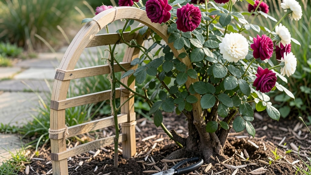 How to Make a Rose Bush Trellis: Sturdy DIY Frame for Climbing Roses in Minutes