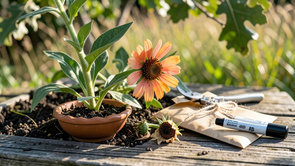 How to Get Zinnia Seeds from Flowers: Wait for Pods to Crack Open Naturally
