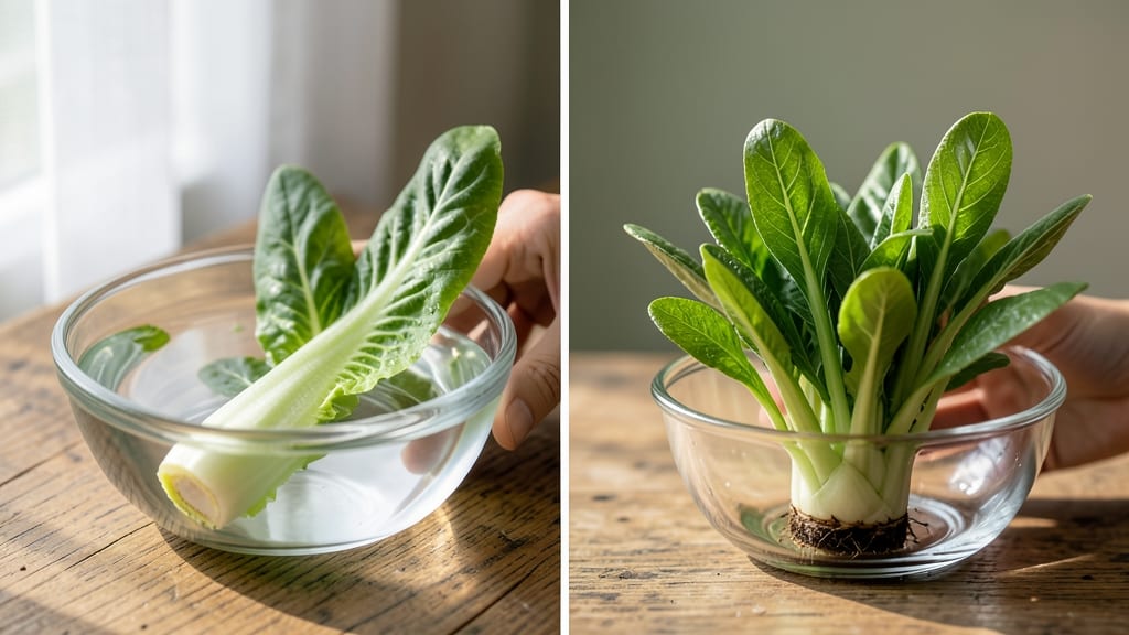 How to Grow Romaine Lettuce From the Core: Regrow Crisp Stems Into Fresh Greens