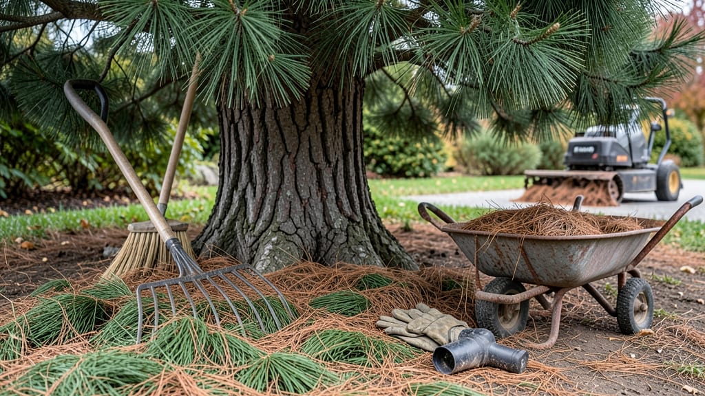 How to Clean Up Pine Needles: Fast Rake and Bag Method for Sparkling Paths