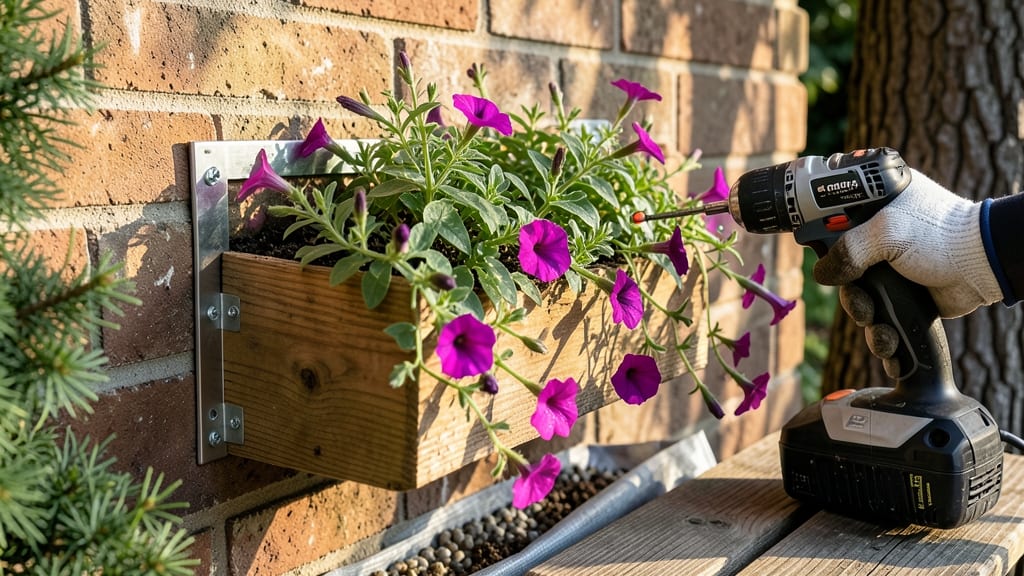 Window Boxes on Brick: Heavy-Duty Mounting for Year-Round Greenery