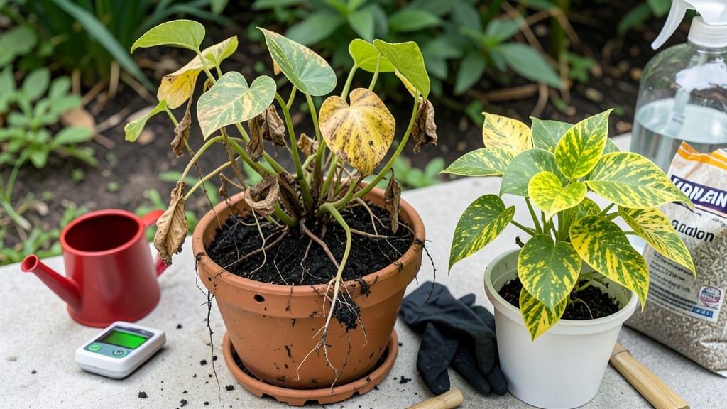 How to Fix Overwatered Pothos: Trim, Drain, and Revive in 3 Steps